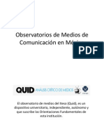 Observatorios de Medios en México