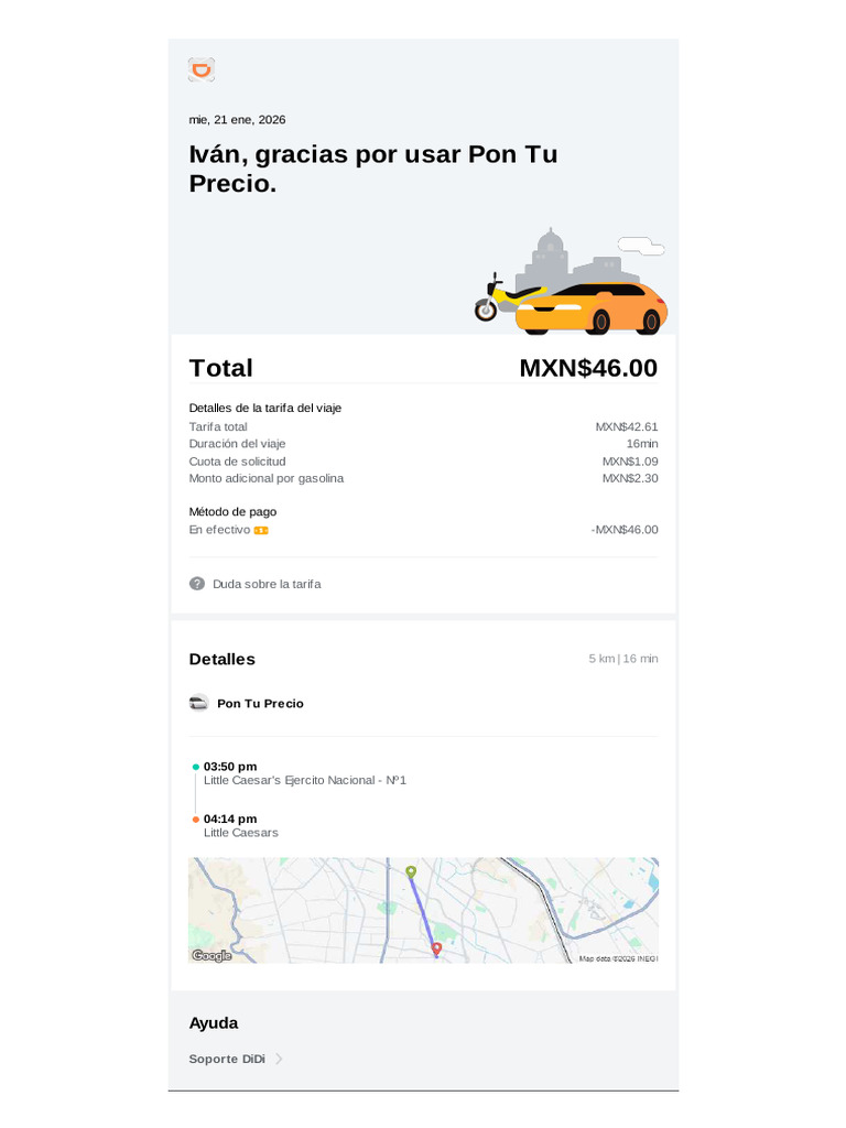 DiDi - Recibo - 1 | PDF