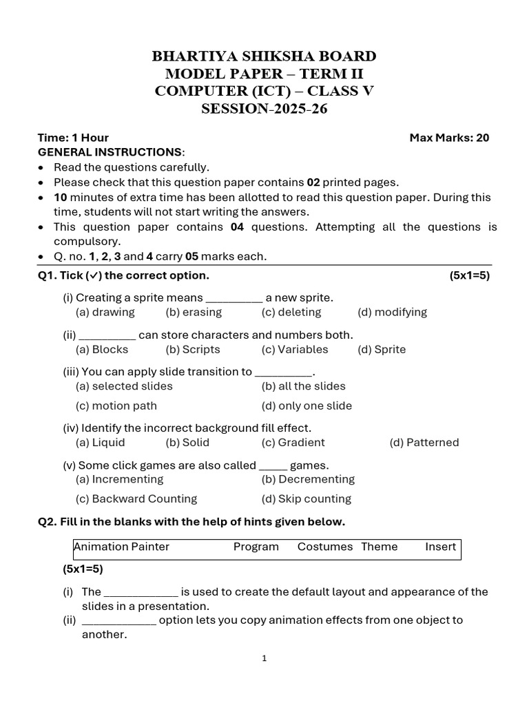 Class 5 Computer | PDF