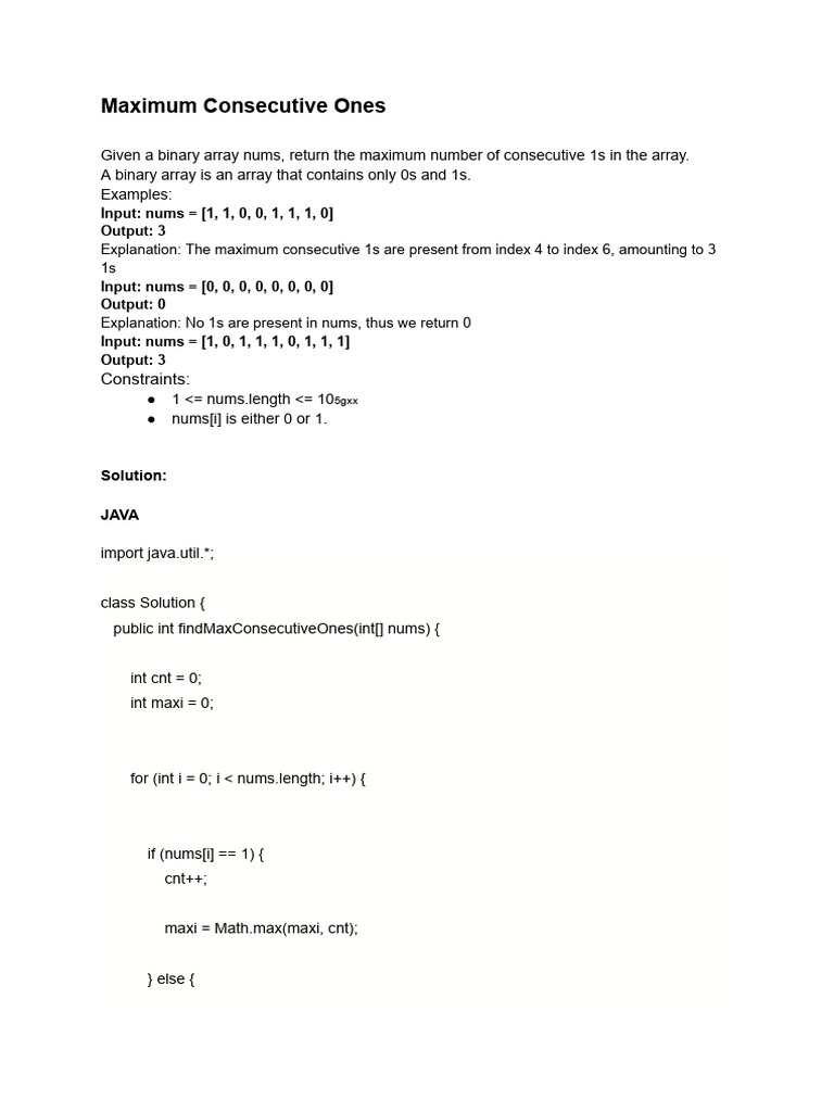 ARRAY Questions With Solutions | PDF | Pointer (Computer Programming ...