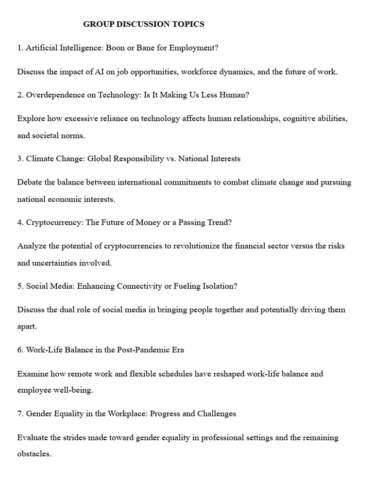 GROUP DISCUSSION 27 INTERVIEW TOPICS - Docx - 20260326 - 122819 - 0000 ...