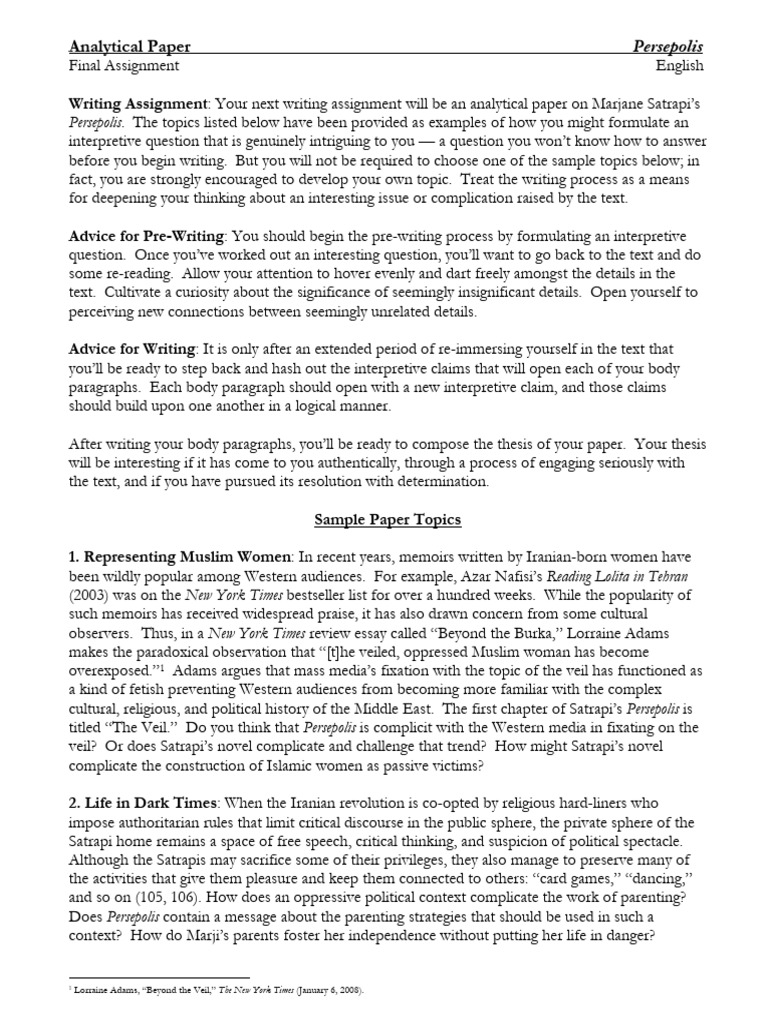 7 Writing Assignment | PDF