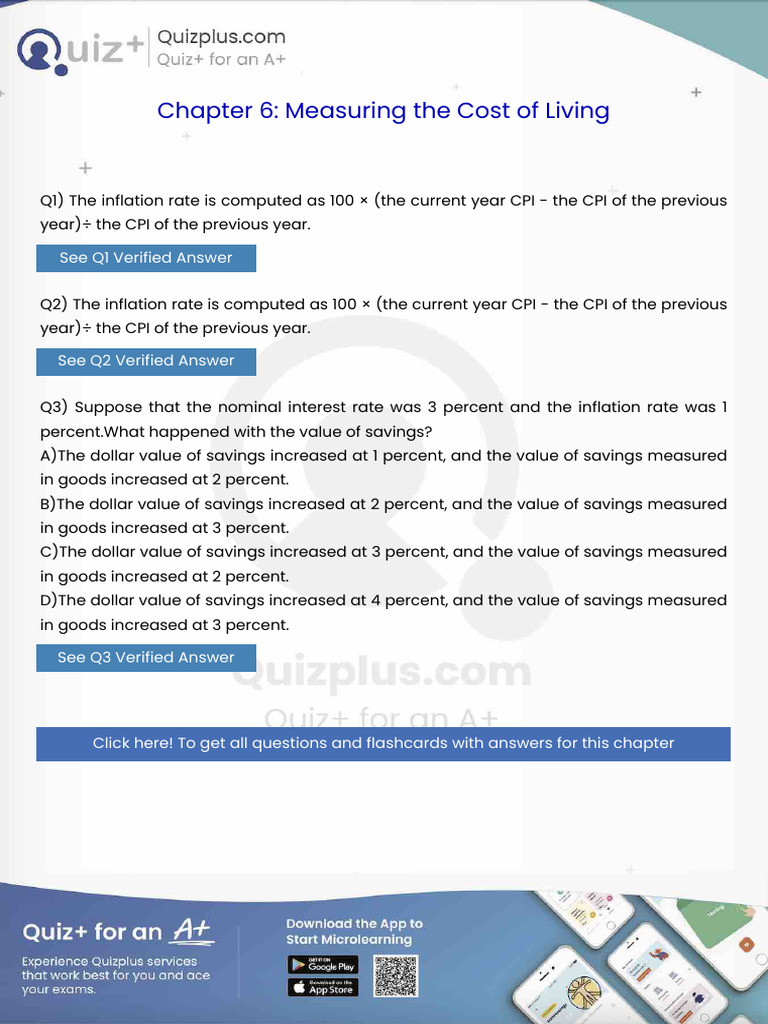 The Inflation Rate Is Computed As 100 The Current Year Cpi The Cpi of ...