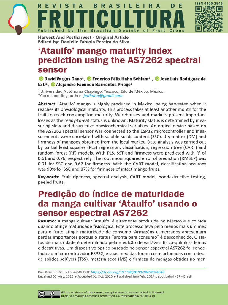 RBF Mango Maturity Index | PDF | Light Emitting Diode | Oled