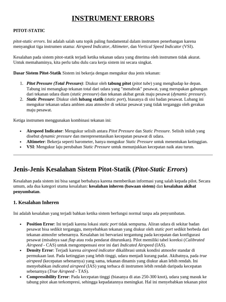 Instrument Errors | PDF
