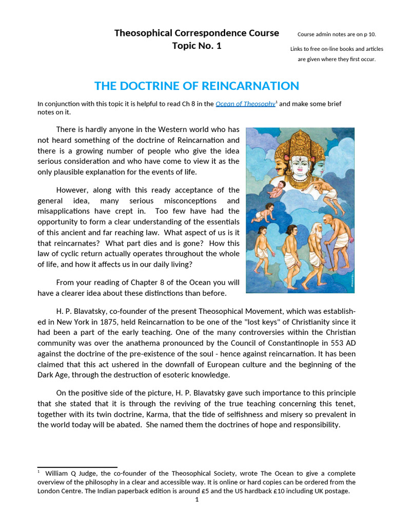 Topic 1 - Reincarnation Apr 2018 | PDF
