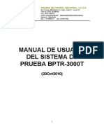 Manual de Usuario BPTR-3000T