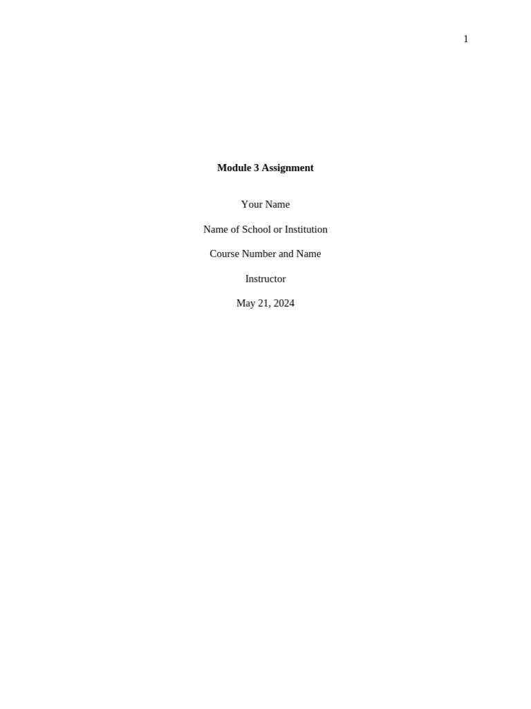 Module 3 Assignment-3 | PDF
