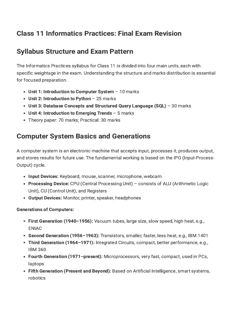 EXAM ALERT Class 11 IP 065 FINAL EXAM MARATHON Most Imp Questions Quick ...
