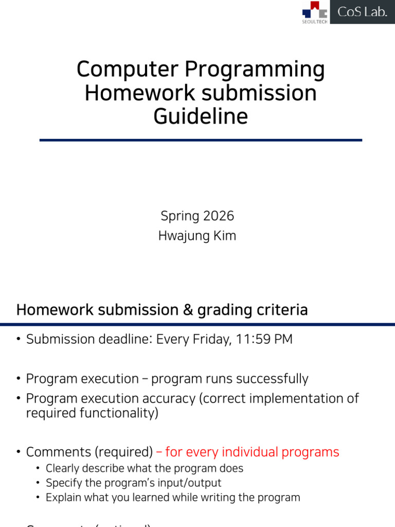 CP 2026 Homework Guideline | PDF