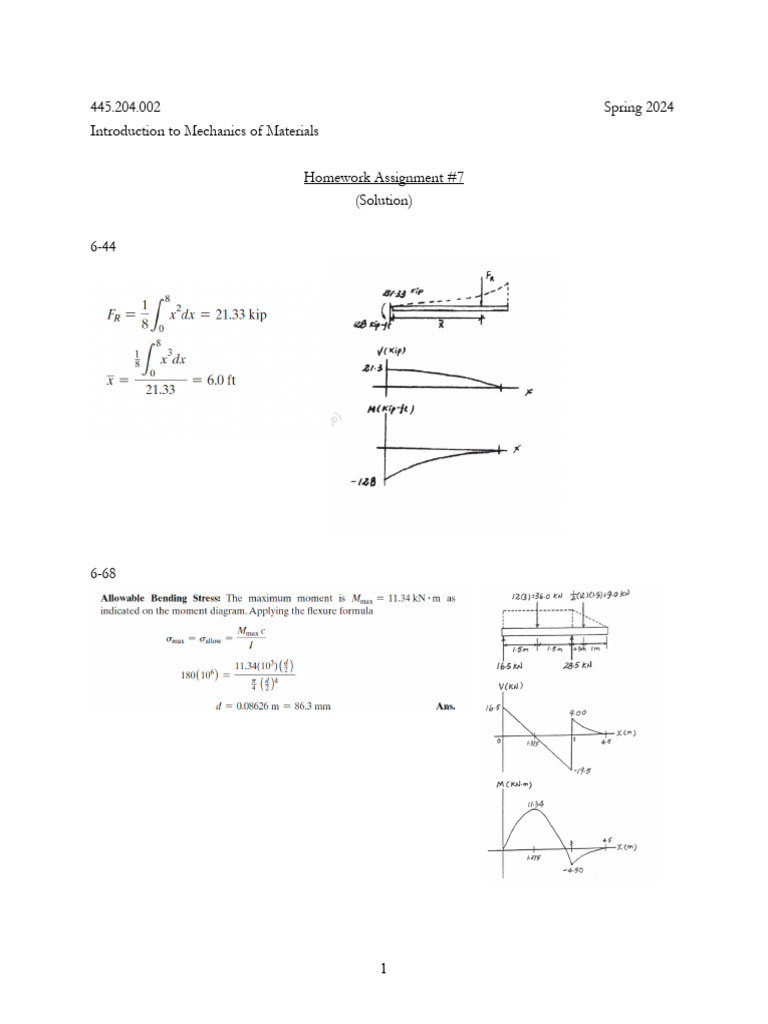 HW6 Solution | PDF