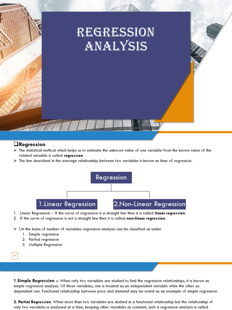 Lec-08 Regression Analysis | PDF | Regression Analysis | Linear Regression