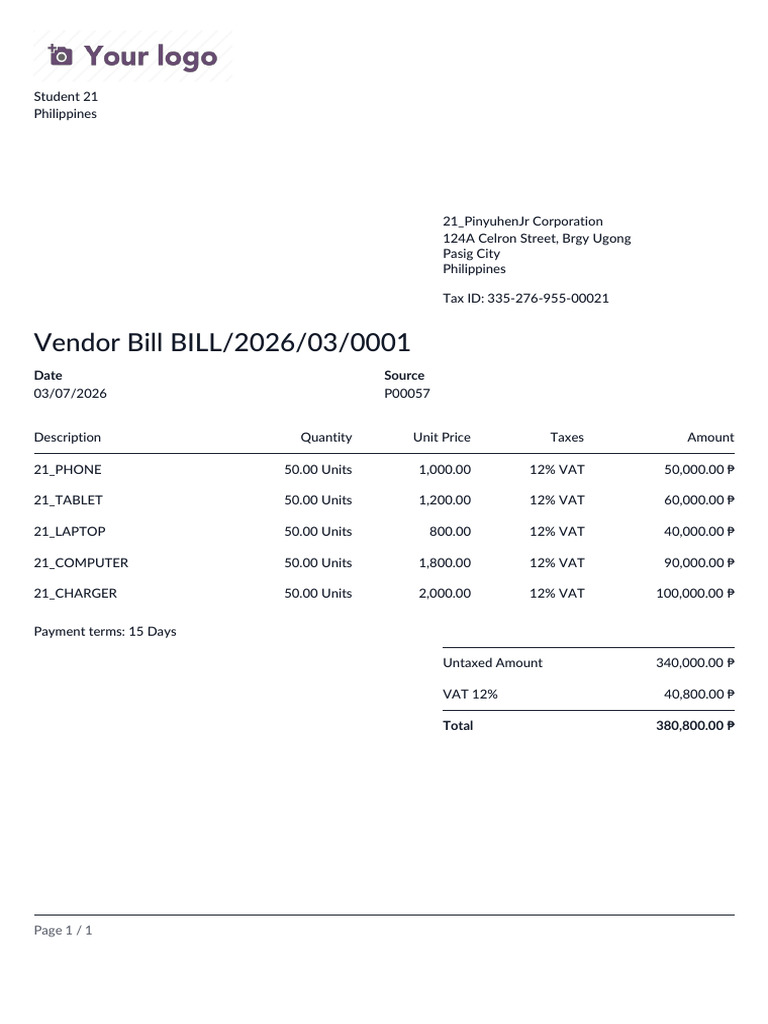 Bill 2026 03 0001 | PDF