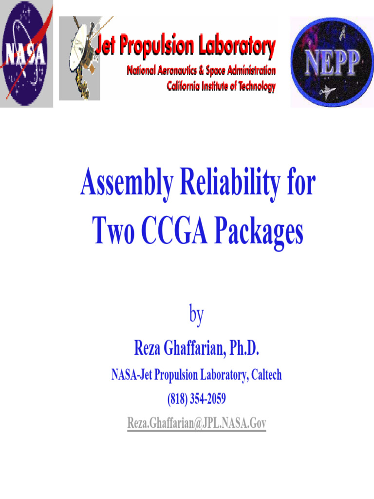 Assembly Reliability For Two CCGA Packages | PDF