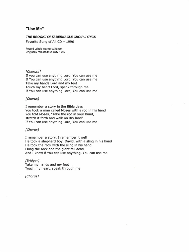 Use Me | PDF
