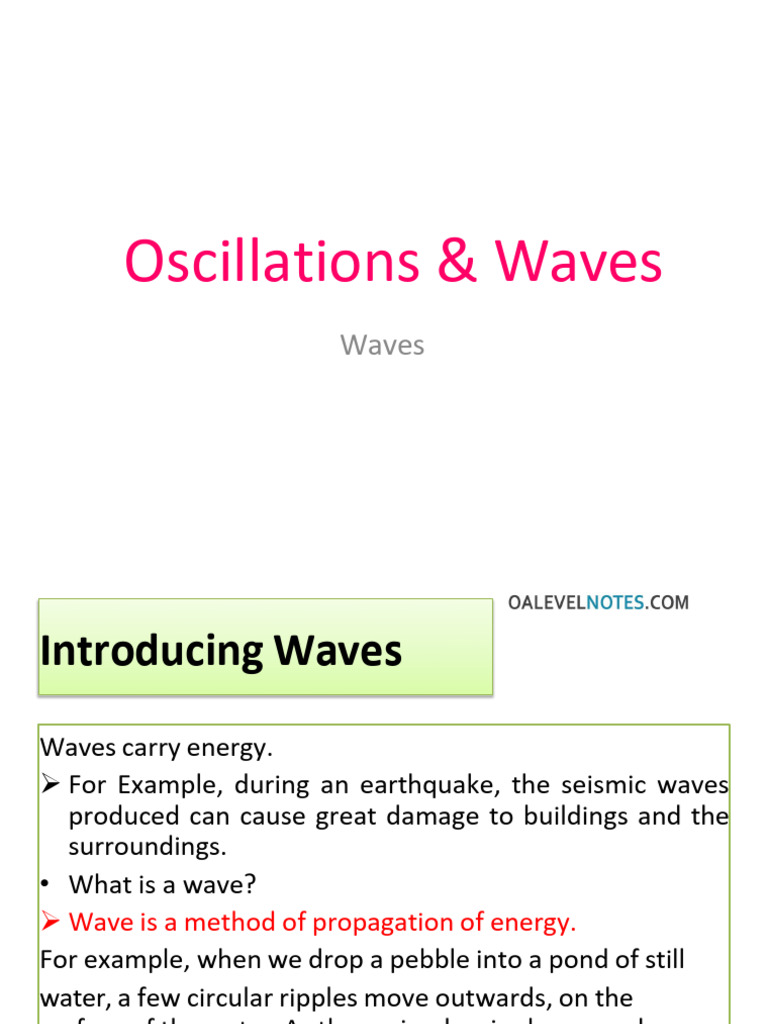 Waves and Oscillations | PDF
