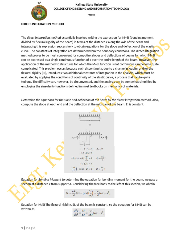 Direct Integration | PDF