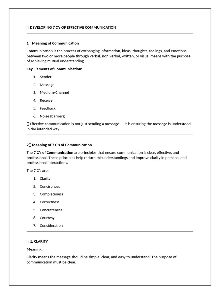 DEVELOPING 7 C With Exercises | PDF | Communication | Human Communication