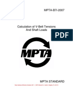 Calculation of V-Belt Tensions