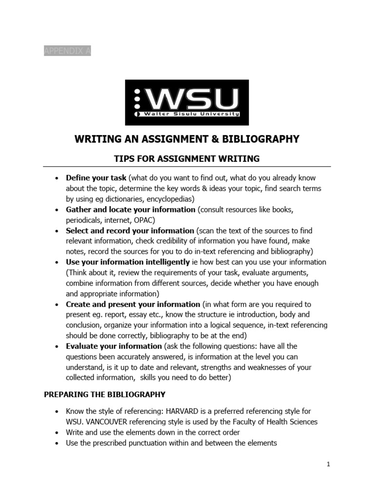UNIT 7 - Assignment Writing | PDF | Information | Bibliography