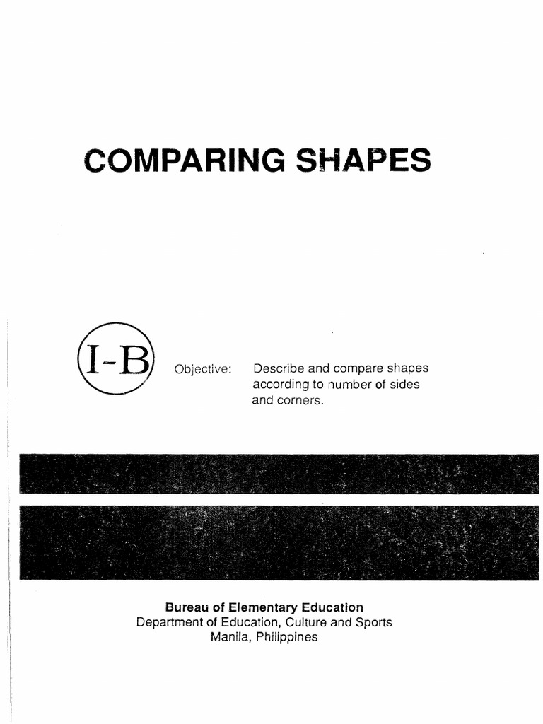 Proded Math. I-B Comparing Shapes | PDF