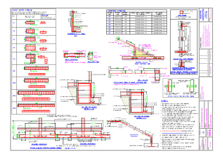 Raft Foundation Detail Plan | PDF