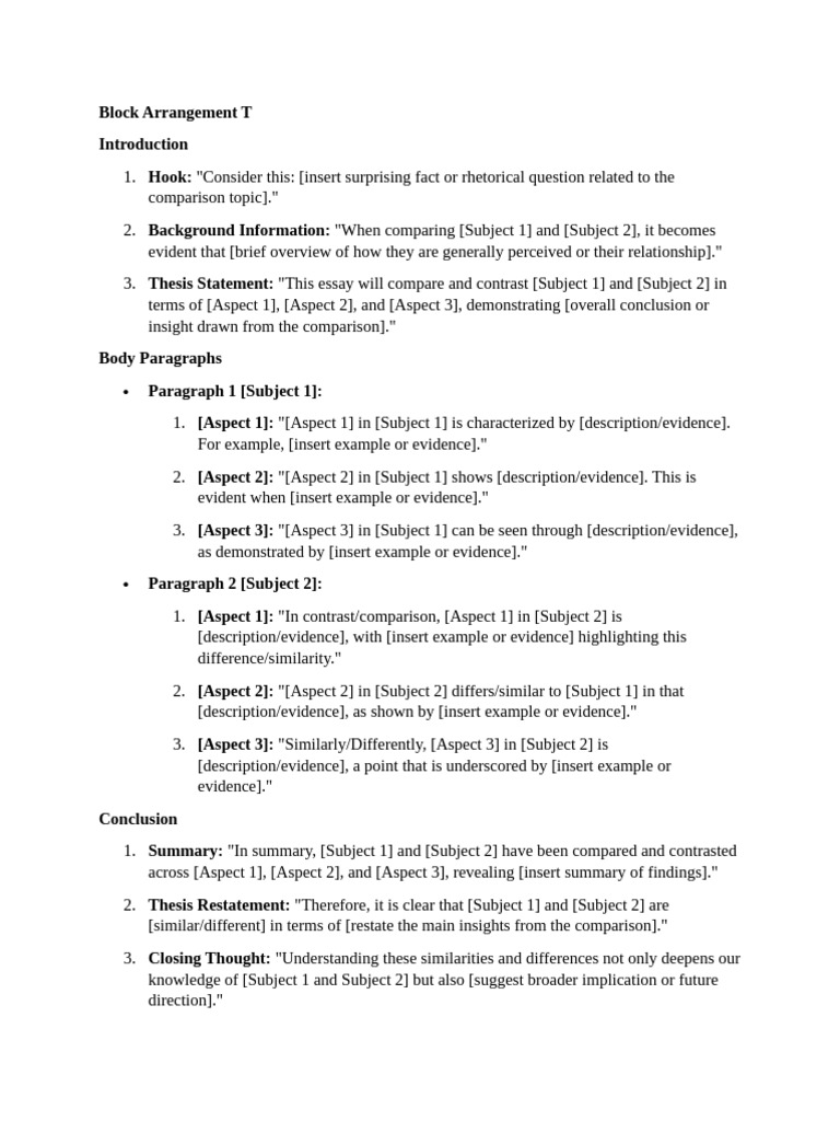 Block Arrangement | PDF