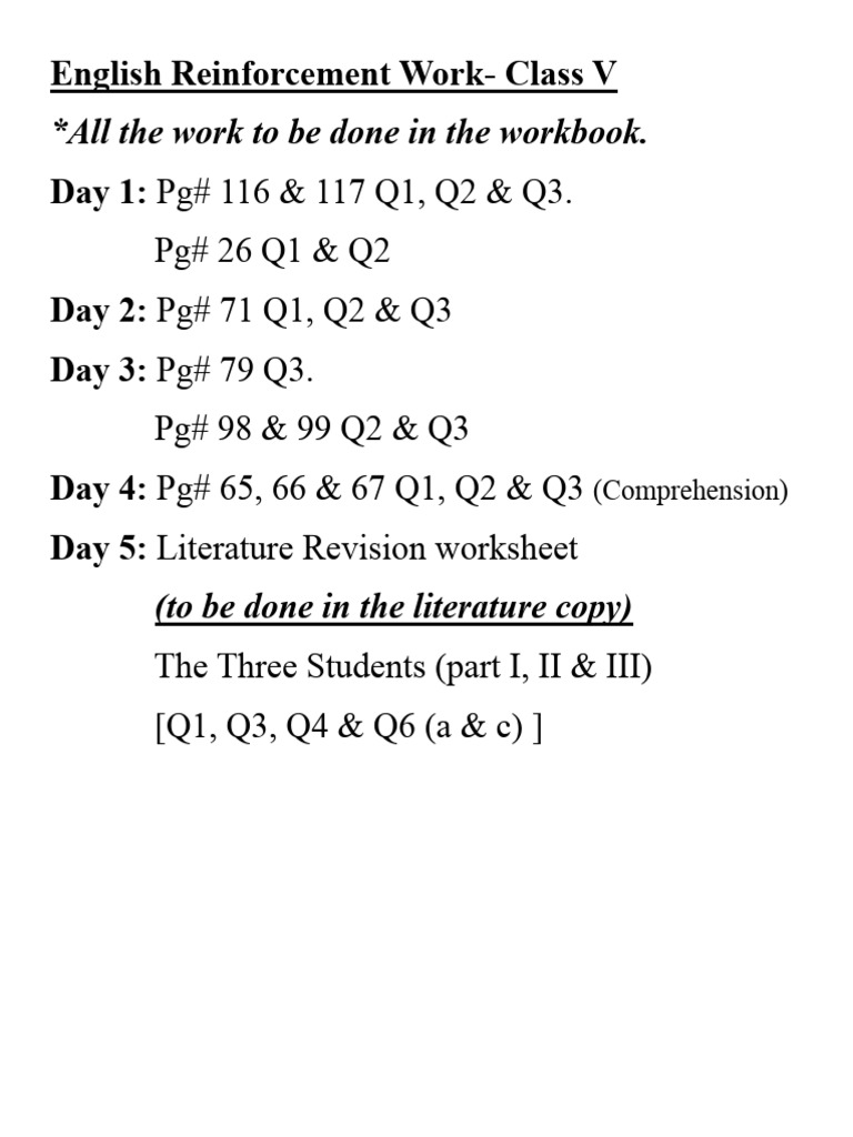 Eng Reinforcement Work (5 Days) - Class V | PDF