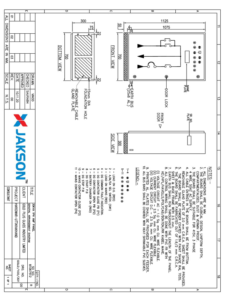 30kva 1PH Amf Panel | PDF