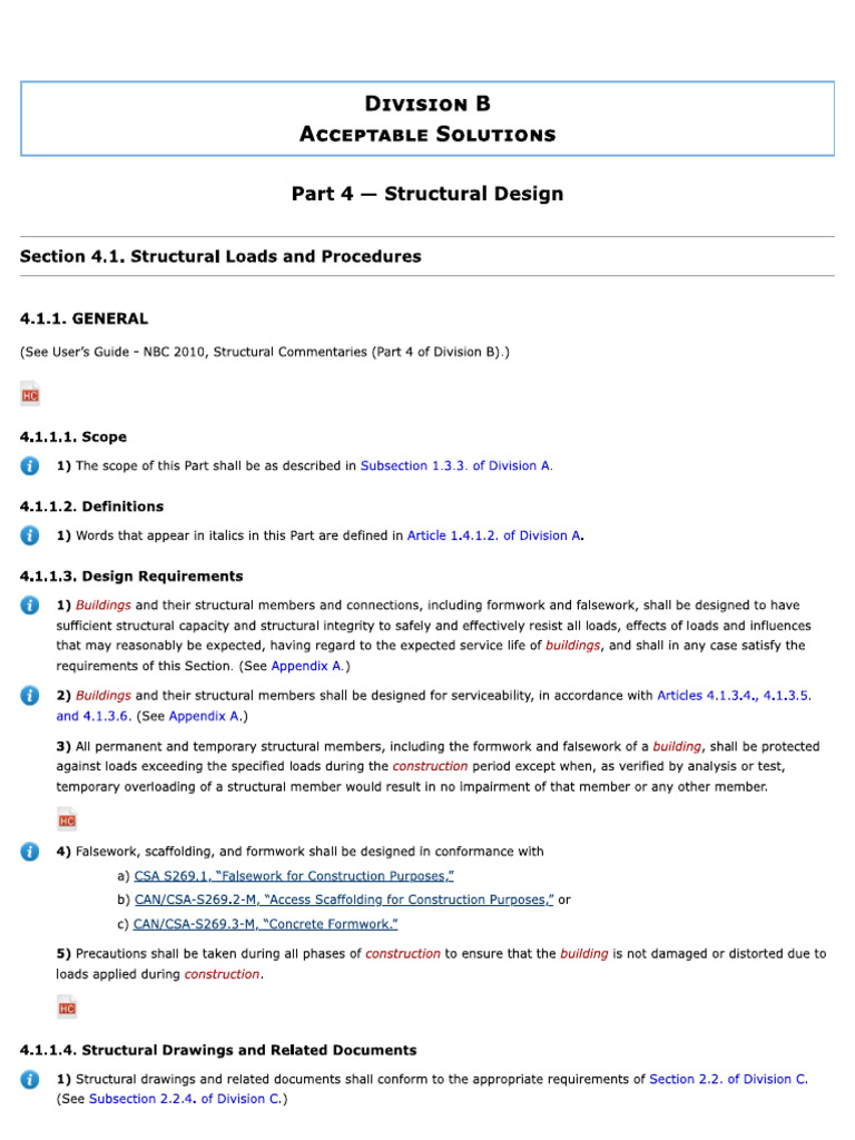 OBC Structural Design Section 4 | PDF