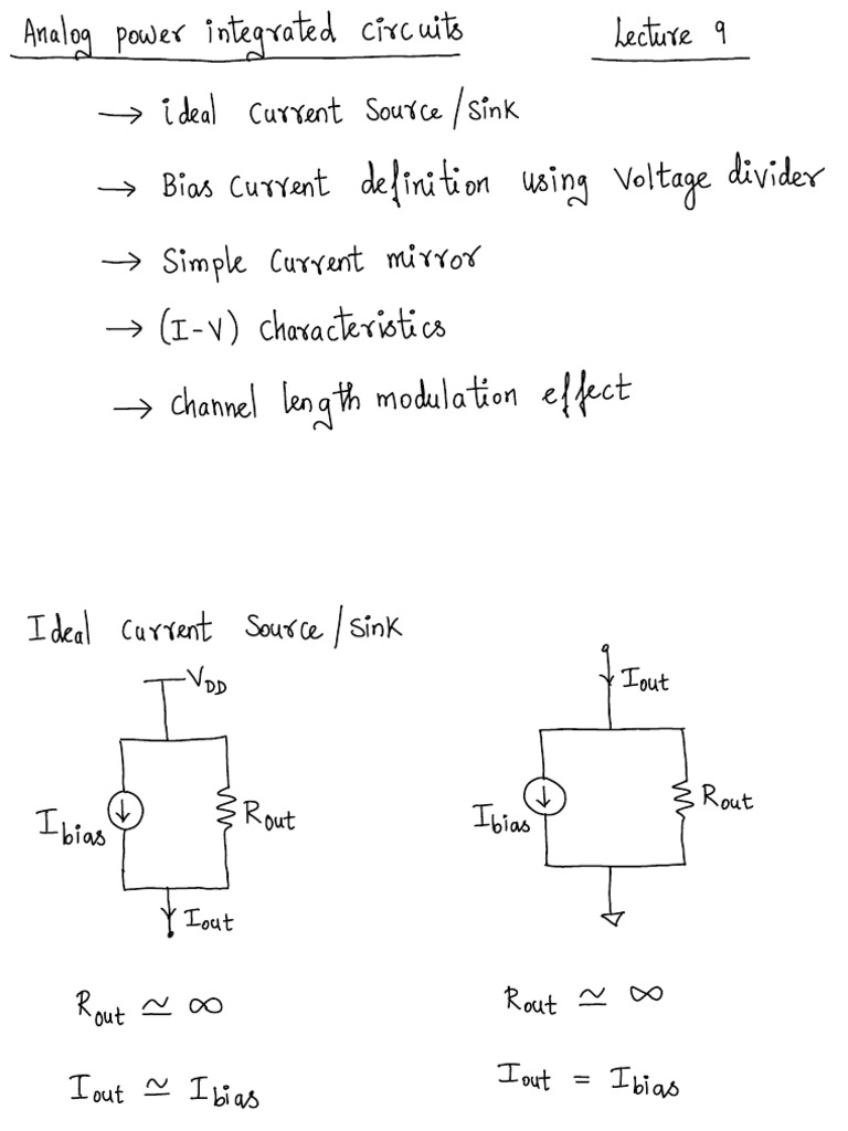 Lecture9 Simple Current Mirror | PDF