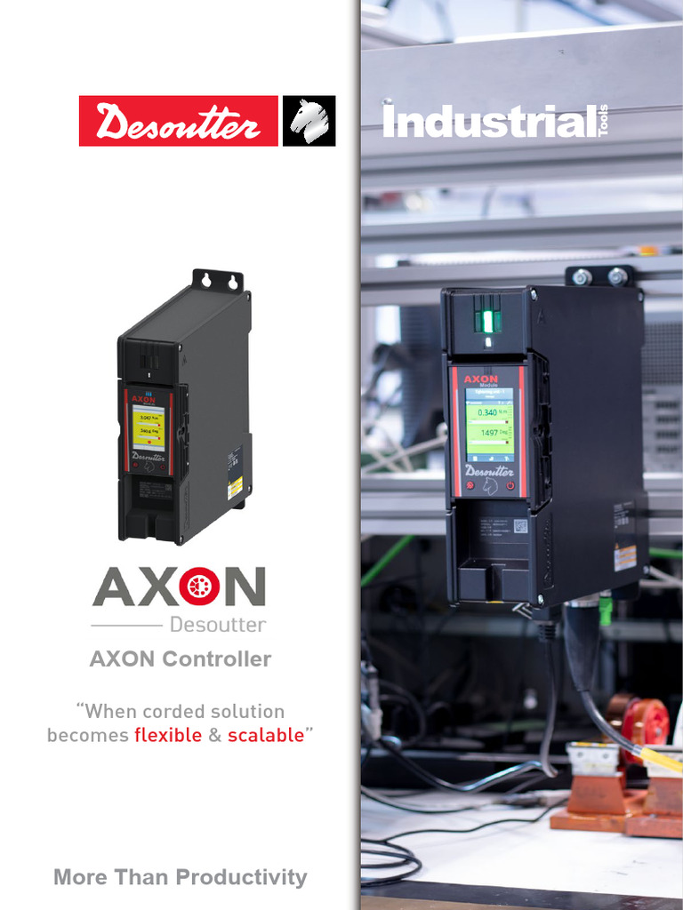 AXON-Controller Leaflet Desoutter en | PDF