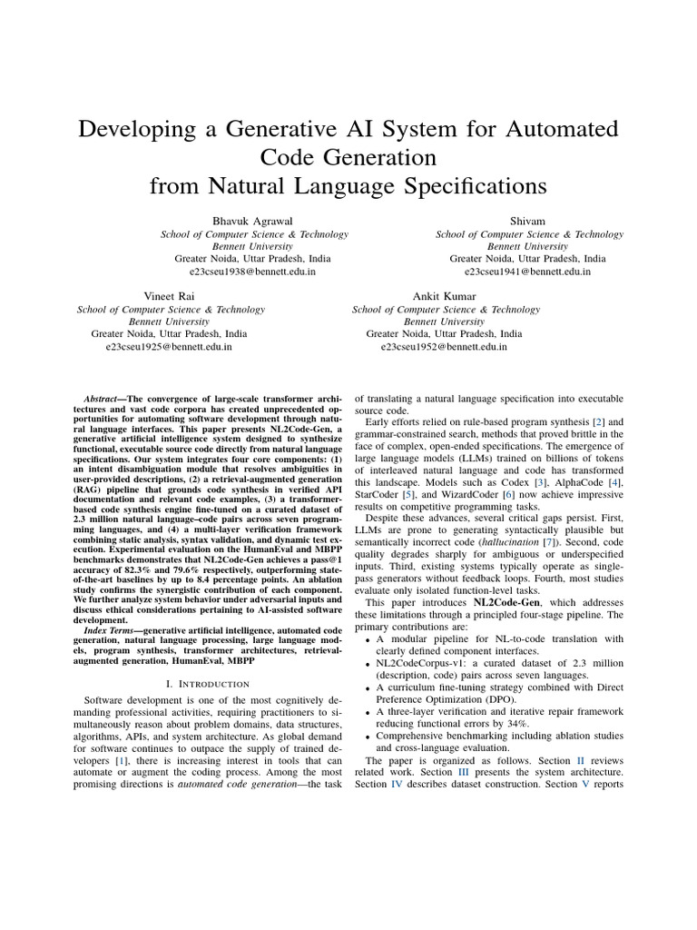 Ai Code Gen Paper Intro | PDF