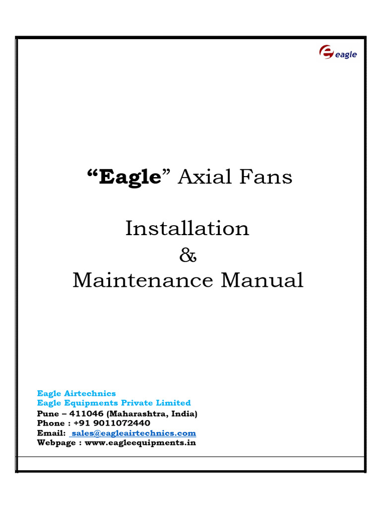 Axial Fan Manual | PDF