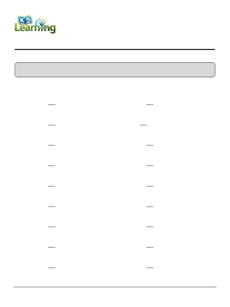 Grade 3 Compare Numbers A | PDF