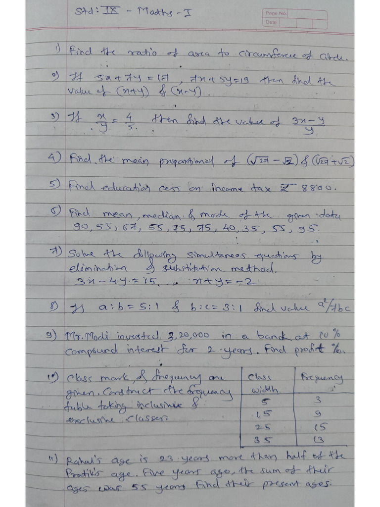 9th Term-2 Assignment | PDF