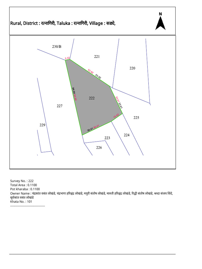 Map Plot 222 DTLD Haishchandra Logade | PDF