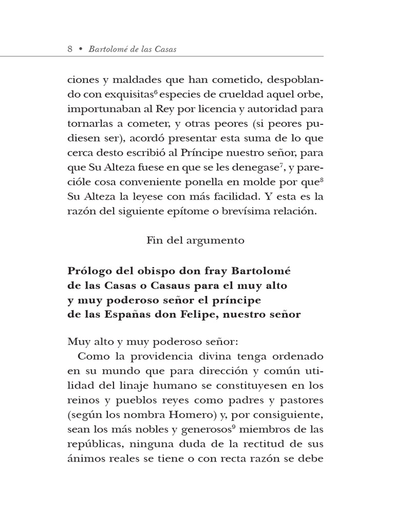 6 Brevisima Relacion de La Destruccion de Las Indias BARTOLOME de LAS ...