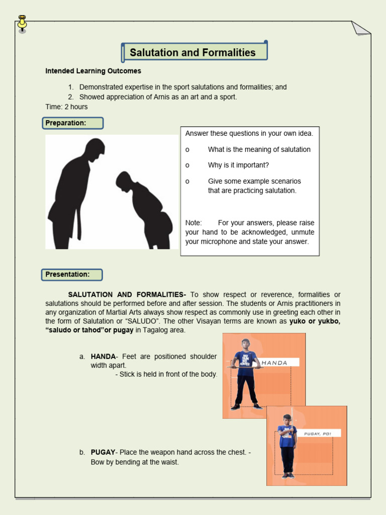 Salutation and Formalities | PDF