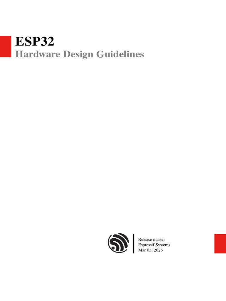 Esp Hardware Design Guidelines en Master Esp32 | PDF