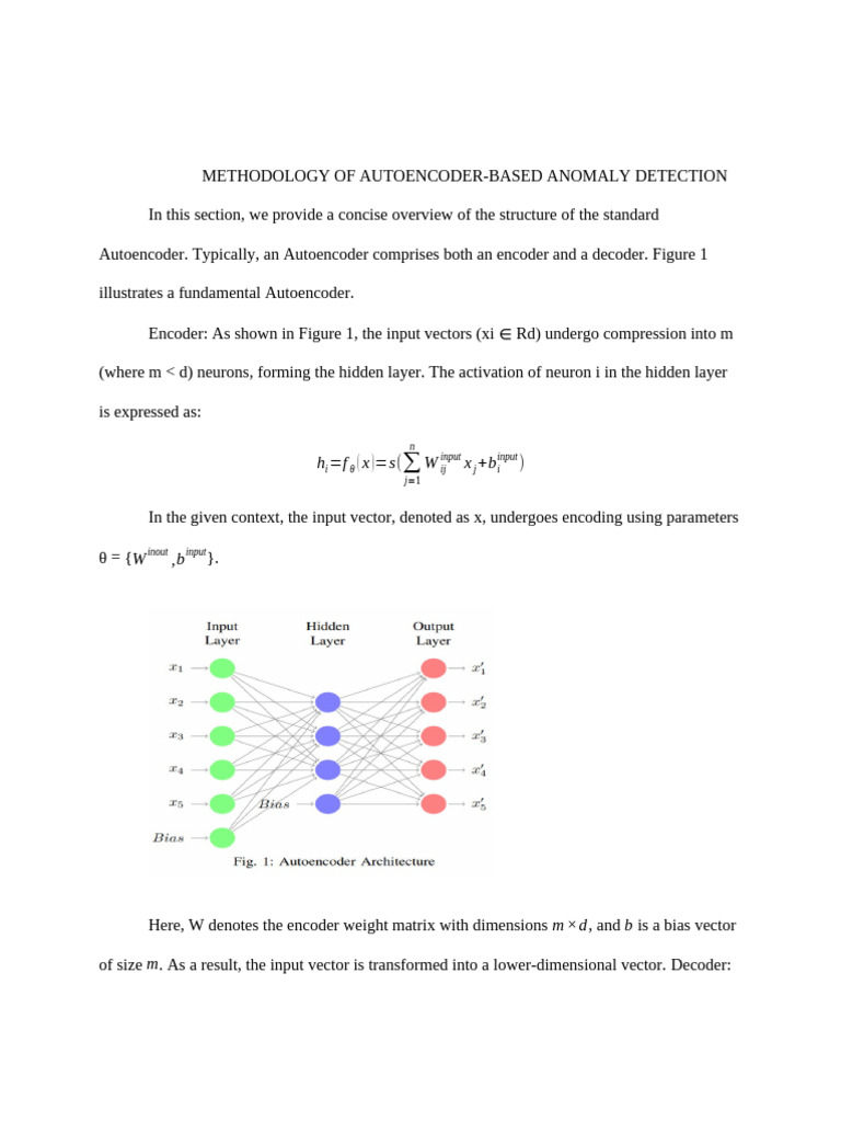 Methodology of Autoencoder | PDF | Computer Data | Algorithms