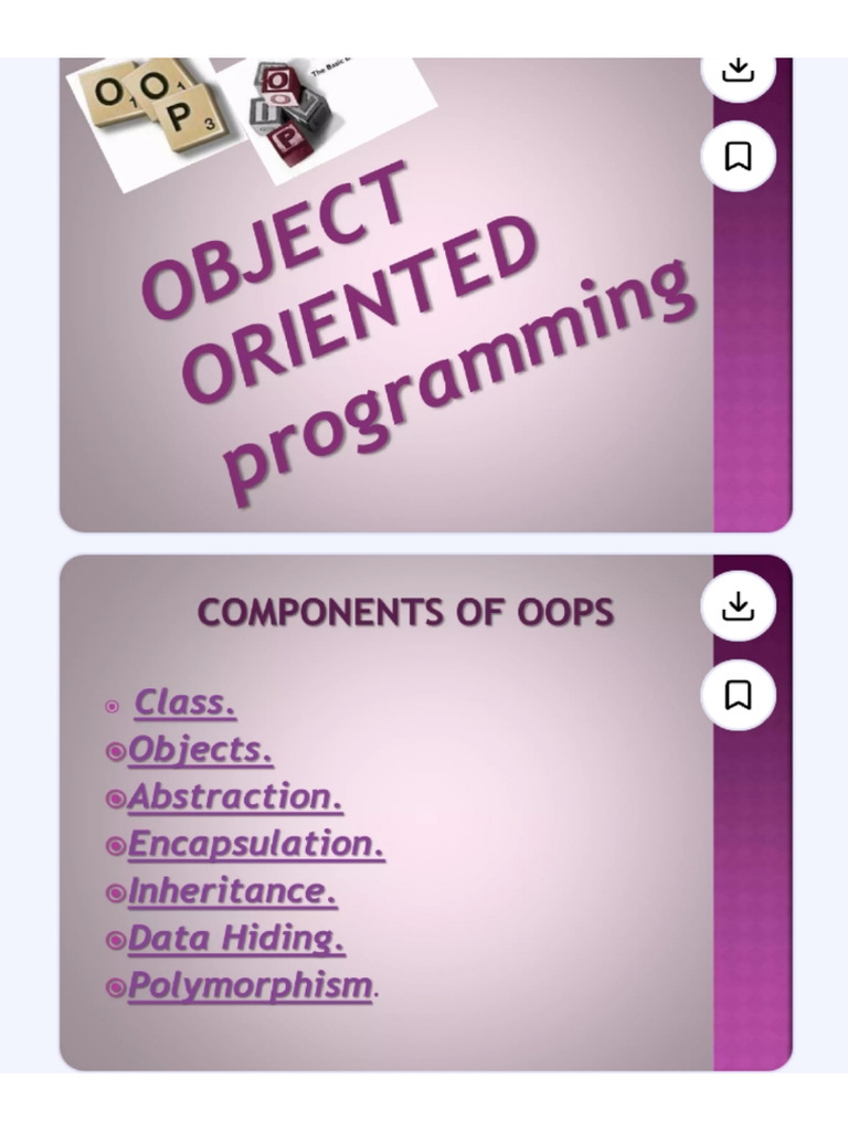 Introduction To Oops | PDF