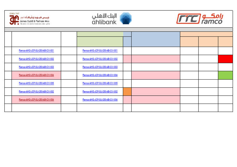As Built Drawing Register | PDF | Civil Engineering