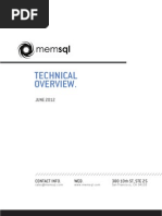 Download MemSQL Technical Overview by MemSQL SN101777388 doc pdf