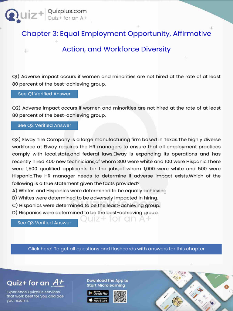 Adverse Impact Occurs If Women and Minorities Are Not Hired at The Rate ...