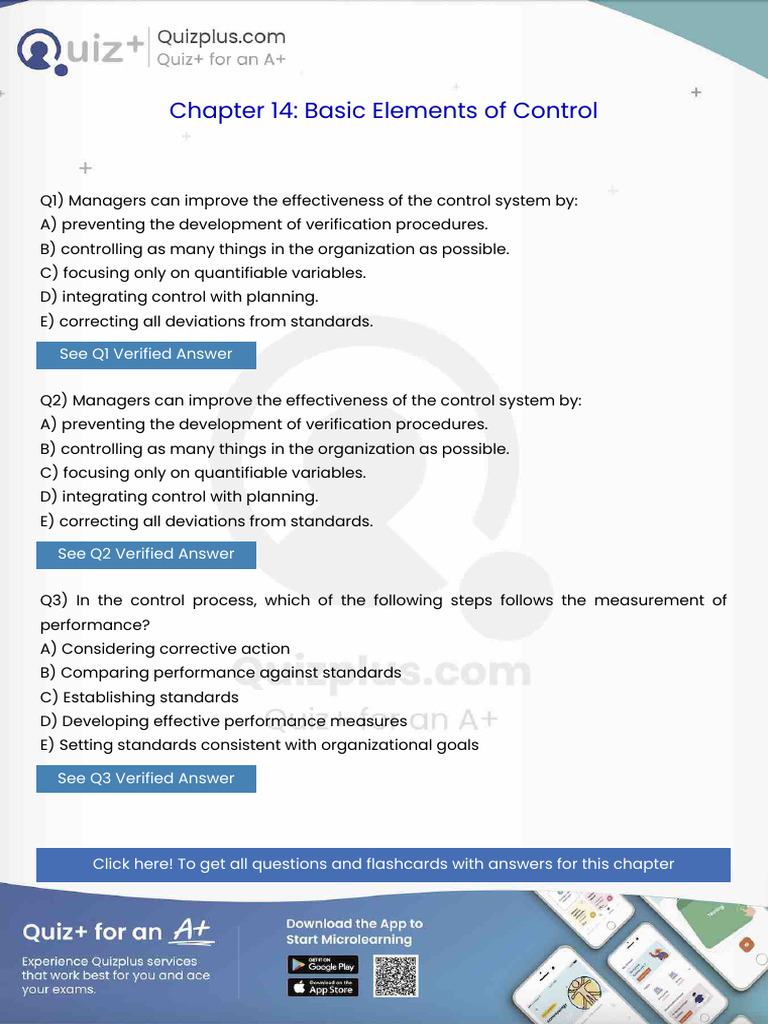 Managers Can Improve The Effectiveness of The Control System by | PDF