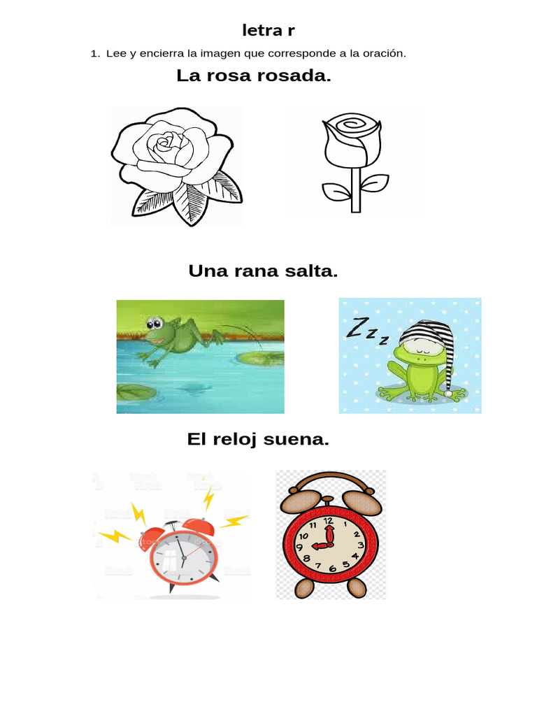 Guia Letra R Inicial PARA SUBIR | PDF