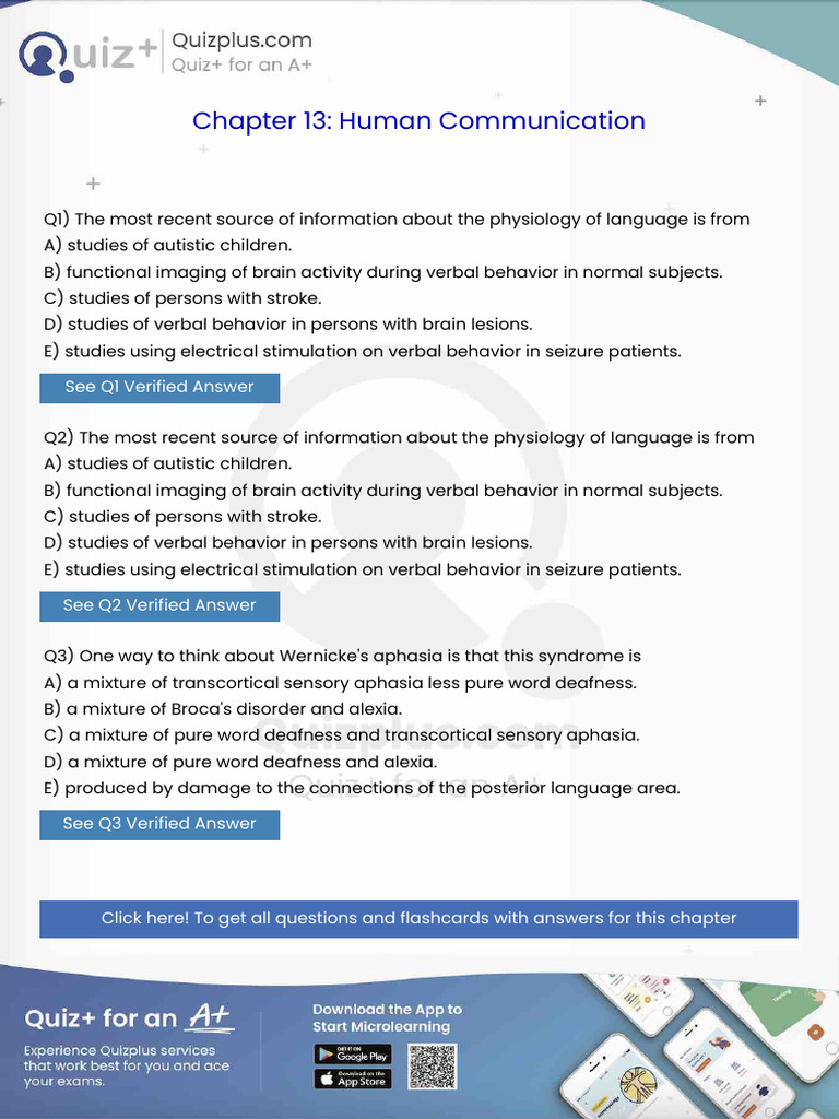 The Most Recent Source of Information About The Physiology of Language ...
