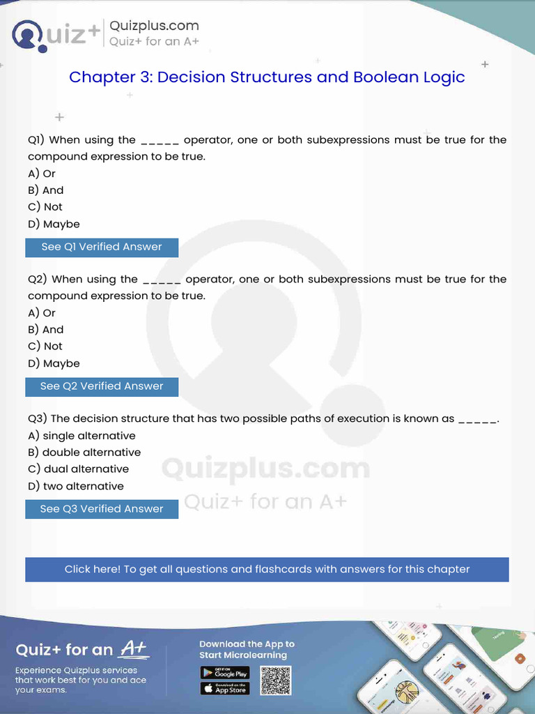 When Using The Operator One or Both Subexpressions Must Be True For The ...