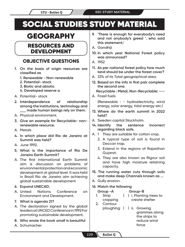 STU SSC SOCIAL Material. 2026 | PDF